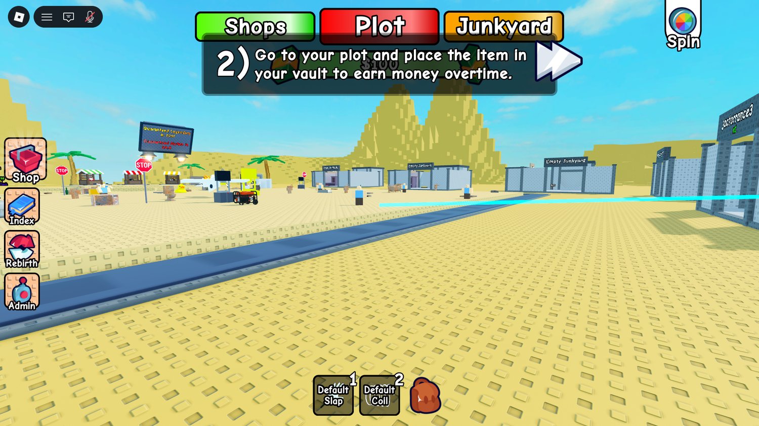 Roblox free spin reward system