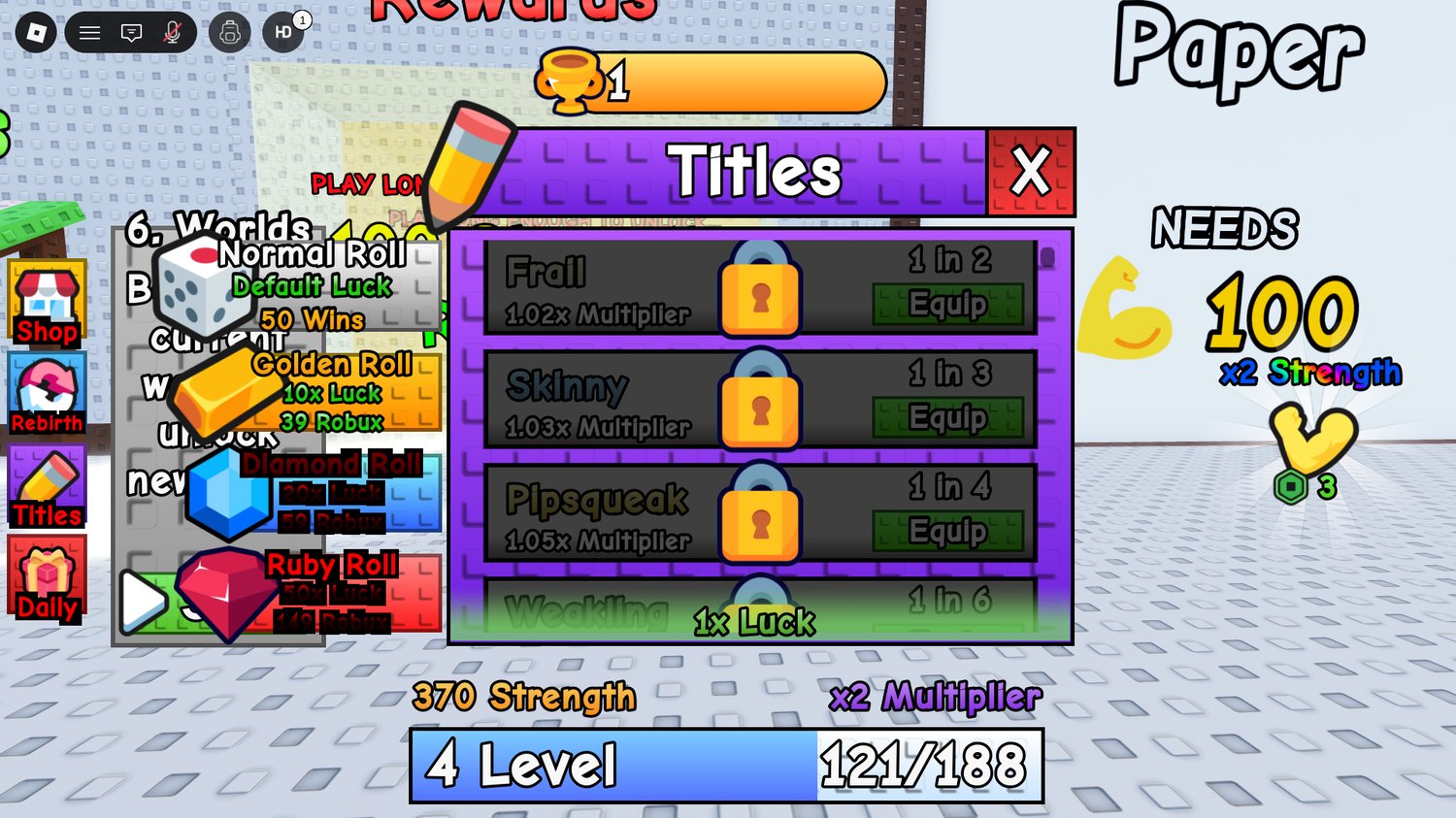 Roblox rebirth progression mechanics