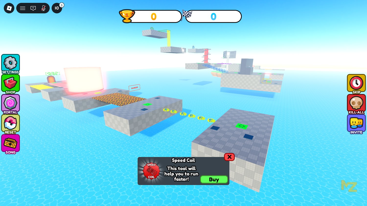 Roblox cooperative obstacle gameplay