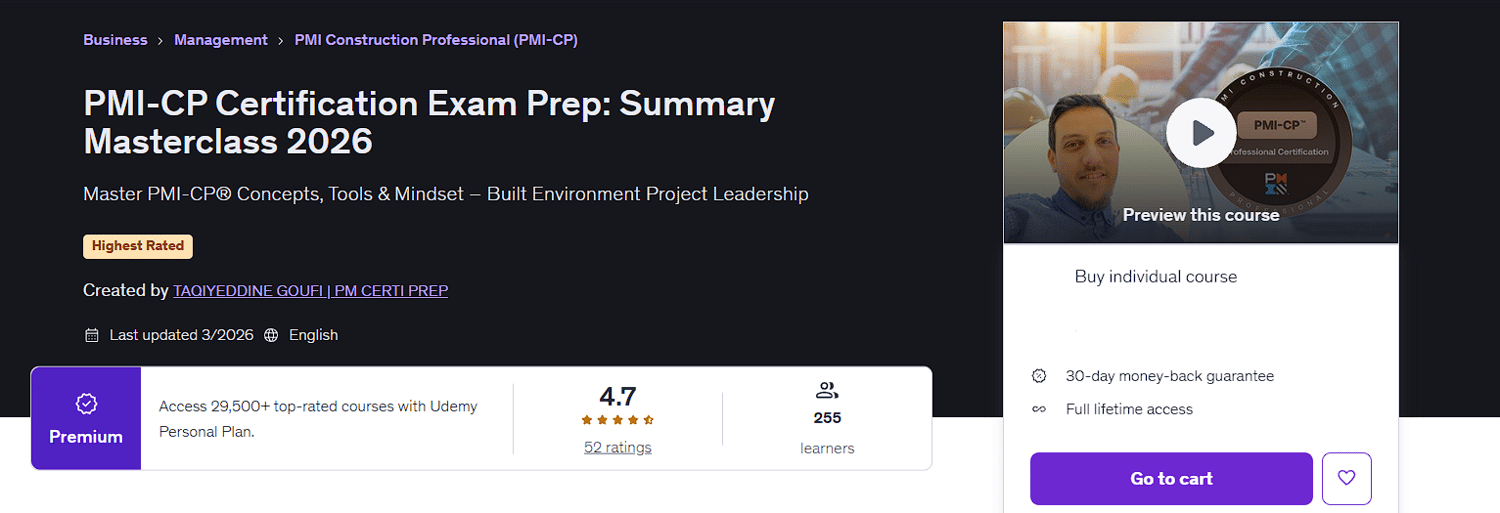 pmi-cp summary