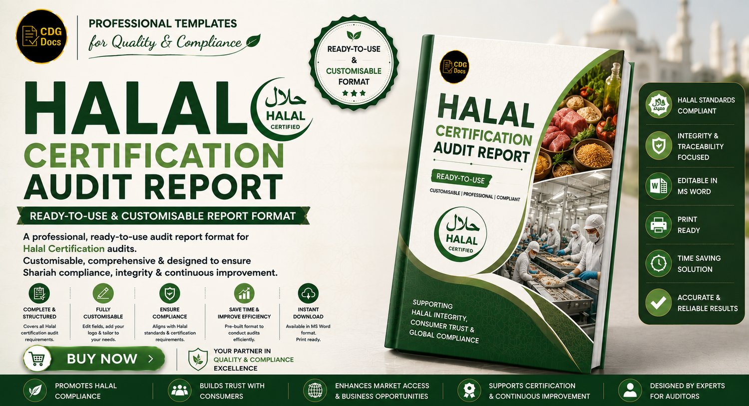 Halal Certification Audit Report Template | JAKIM IFANCA HFA Compliance ...