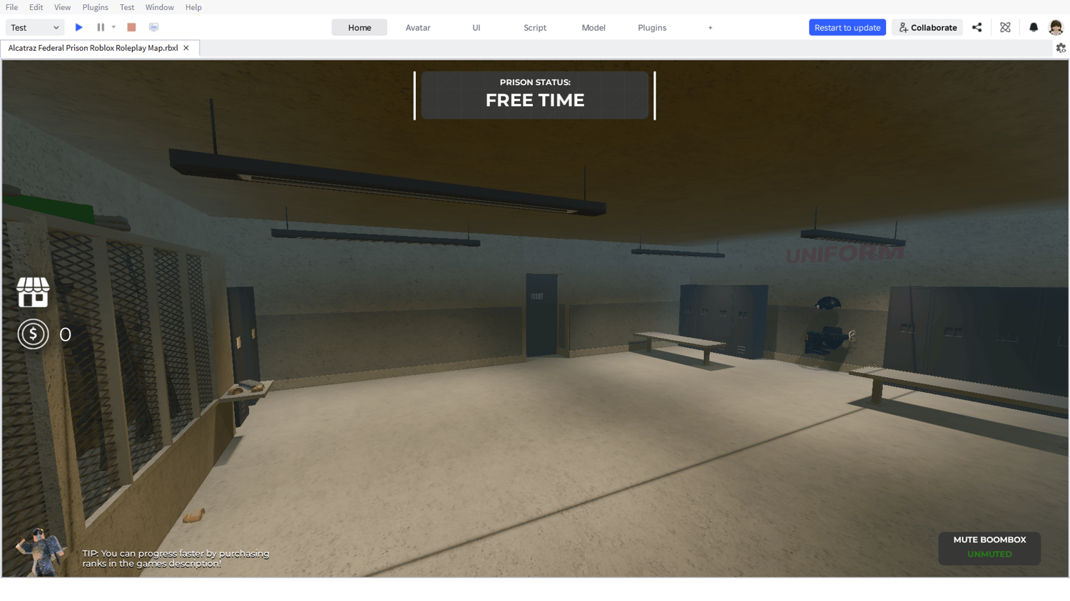 Roblox Alcatraz prison map