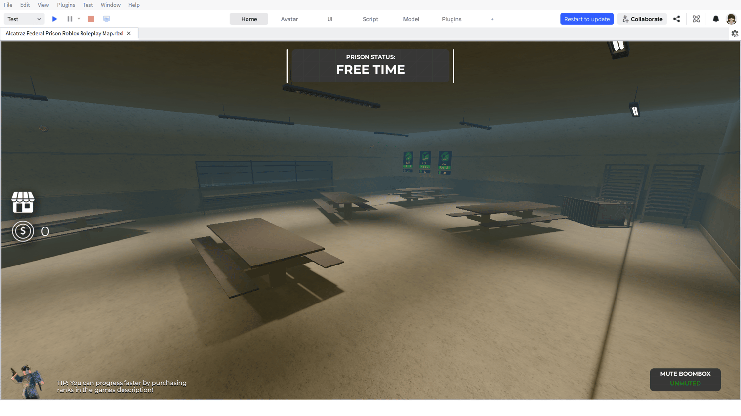 Roblox realistic prison interior
