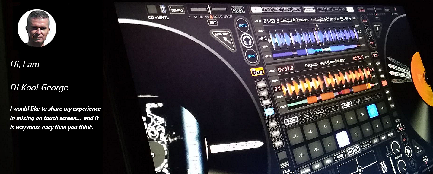 virtual dj, dj mixer, mix like a pro, Virtual DJ touchscreen skin, VDJ custom skin download