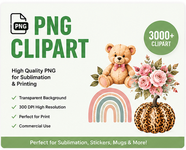 digital clipart bundle – watercolor flowers