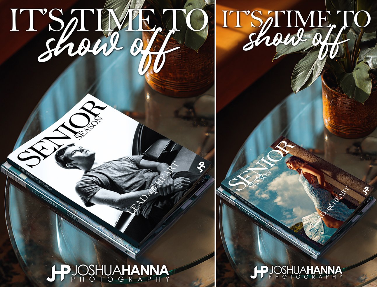 Customizable marketing ads for photographers.  Showcase images on sample magazine covers and spreads for eye catching promos.