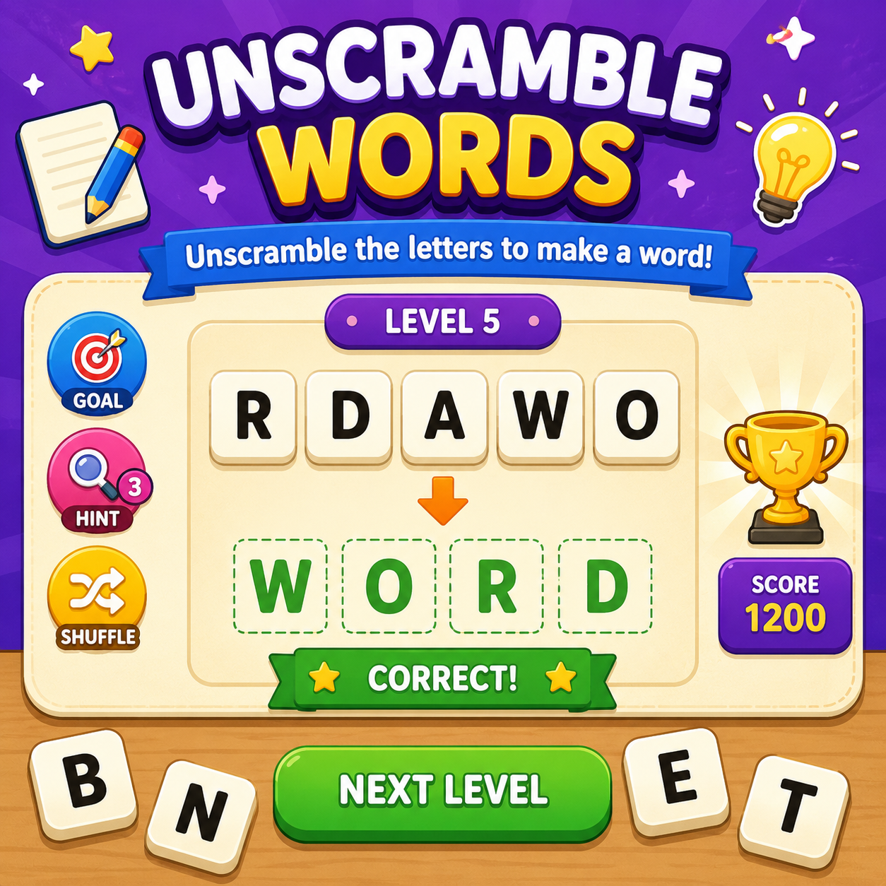 Unscramble Words