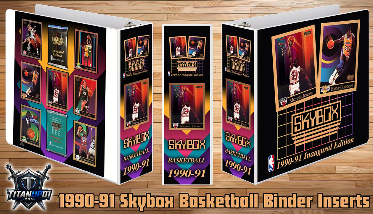 1990-91 Skybox Basketball Cards Binder Inserts