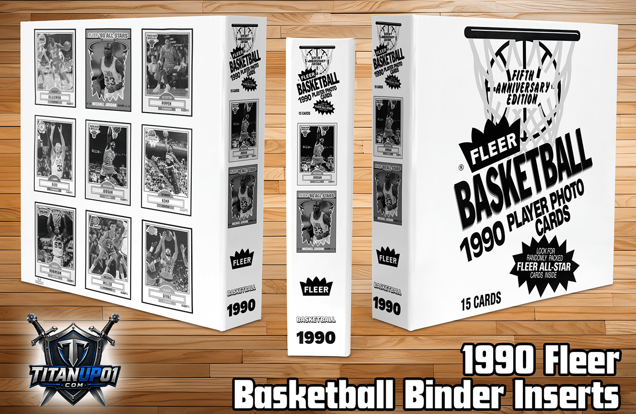 1990 Fleer Basketball Cards Binder Inserts