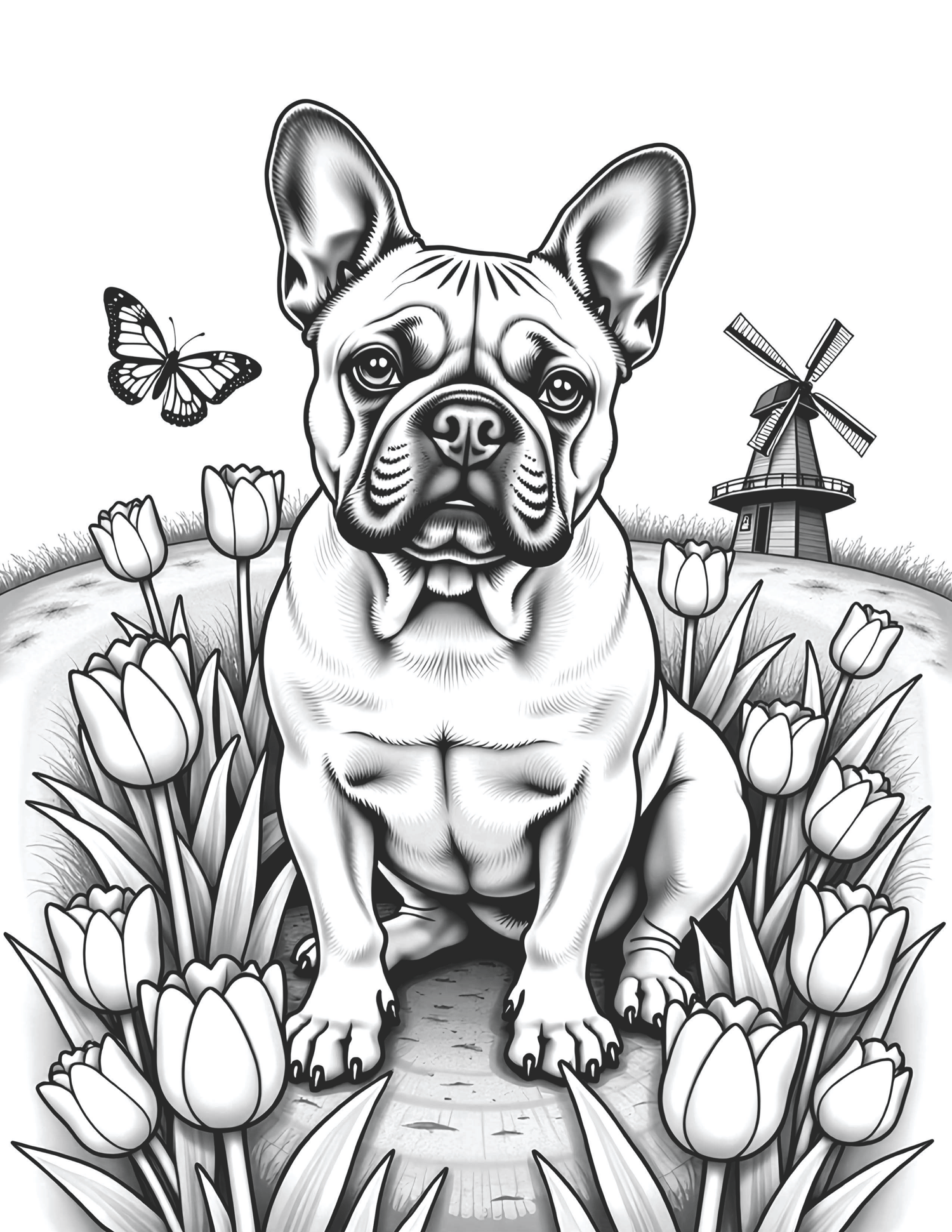 50 Floral Dogs Coloring Book
