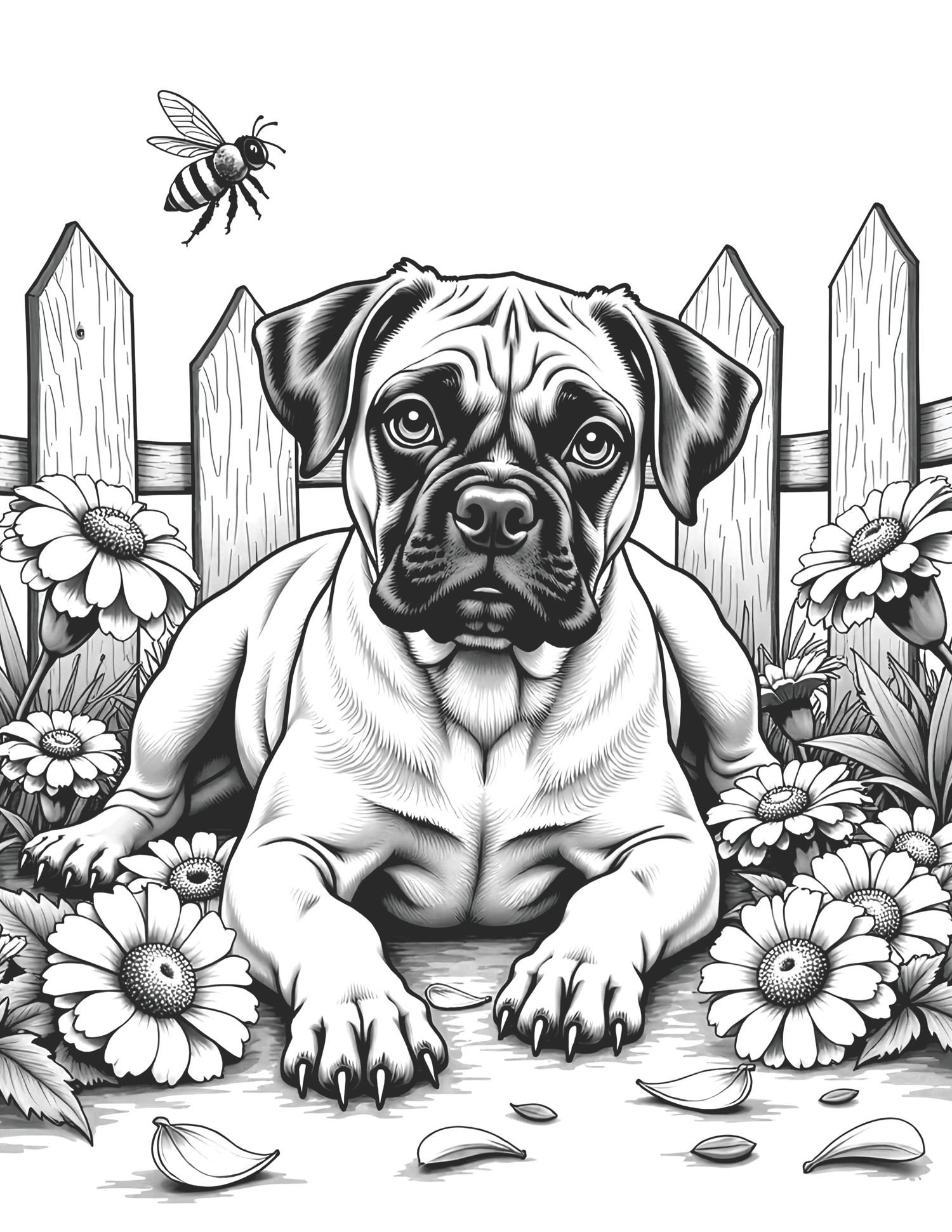 50 Floral Dogs Coloring Book