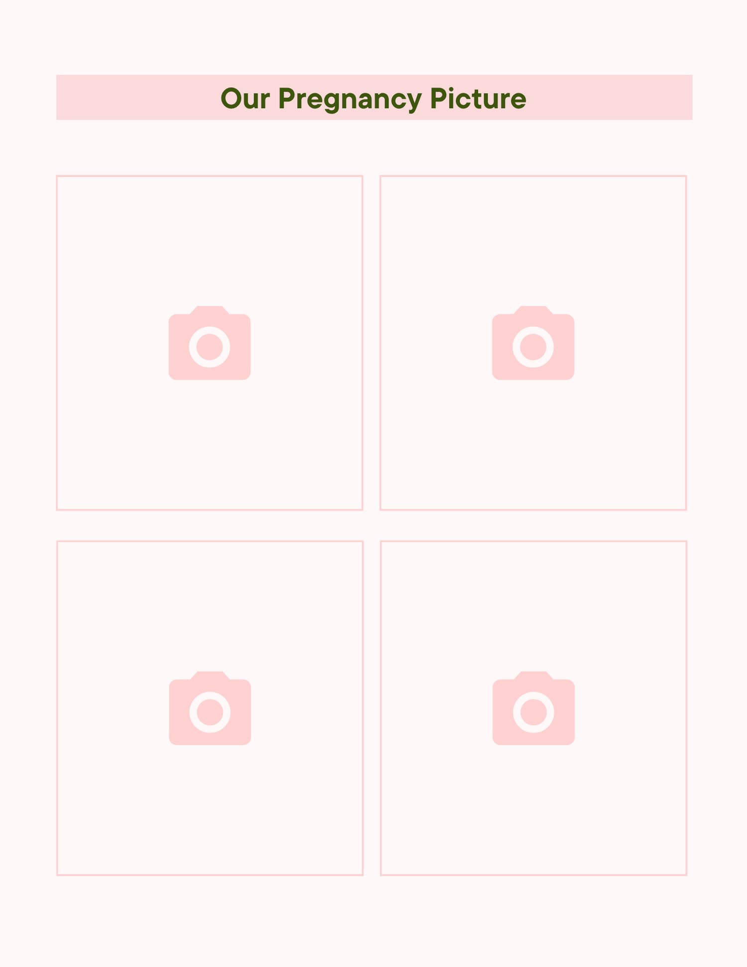 Placeholder page for "Our Pregnancy Picture".