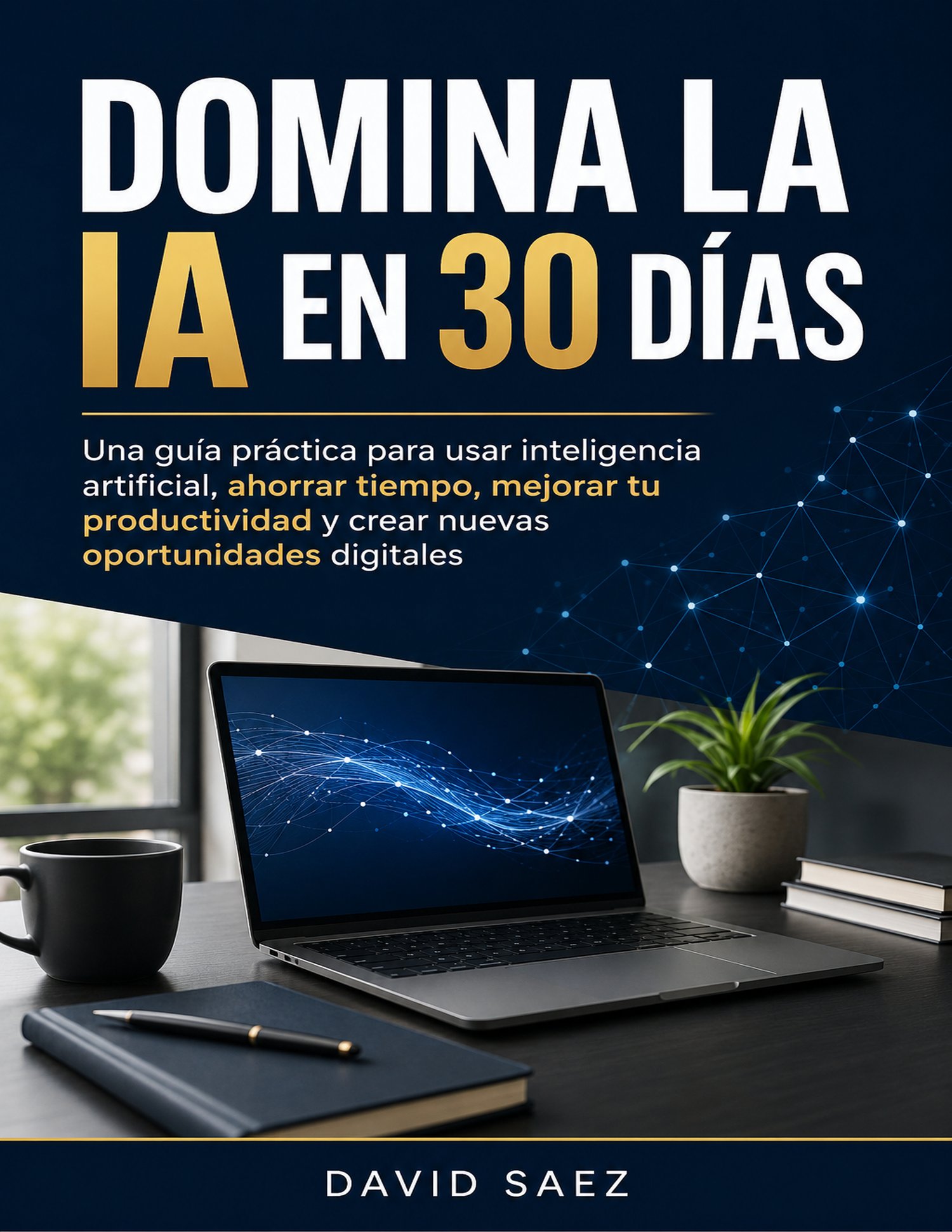 Portada del ebook Domina la IA en 30 Días de David Saez