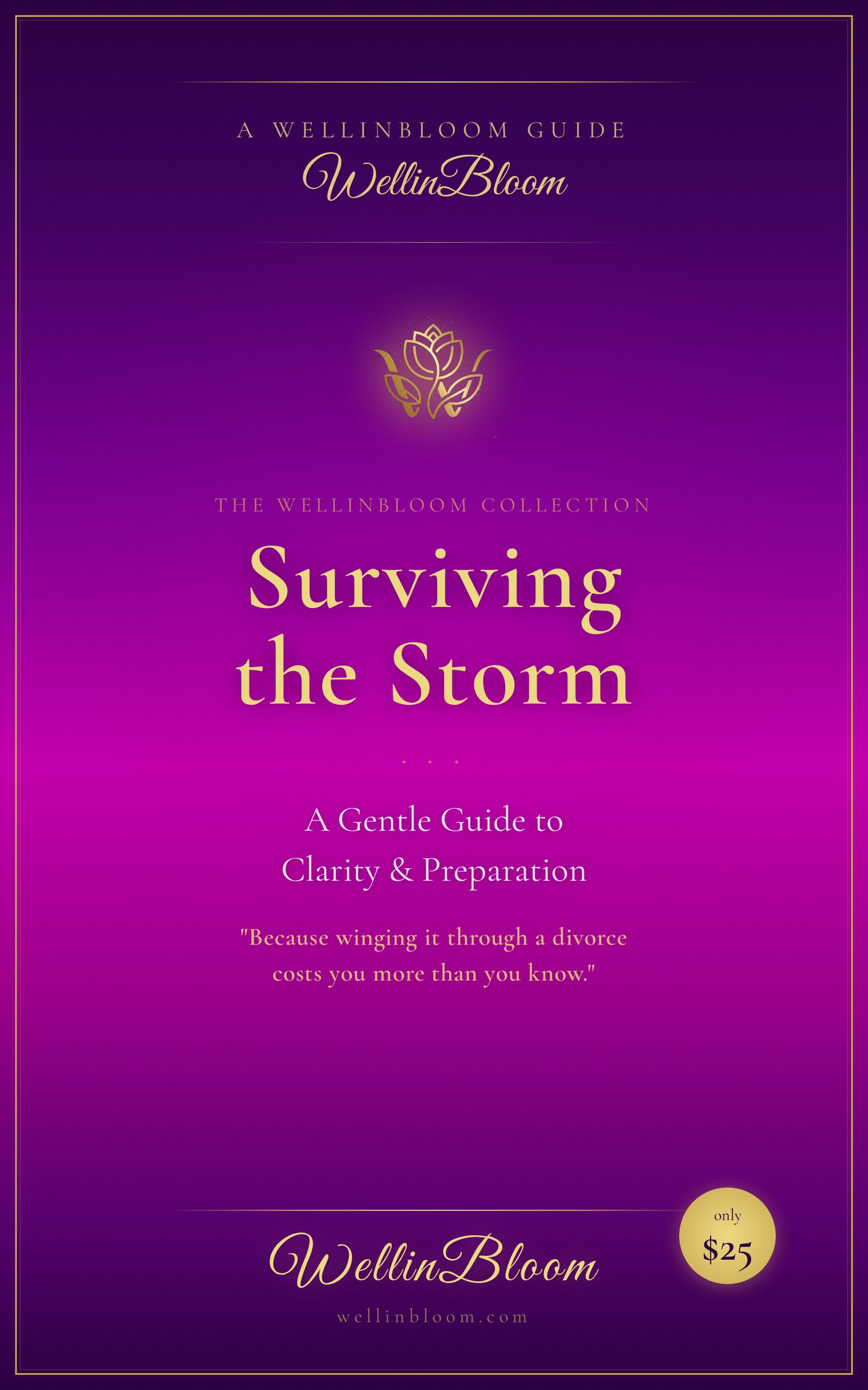 Surviving the Storm digital divorce planner for women — WellinBloom