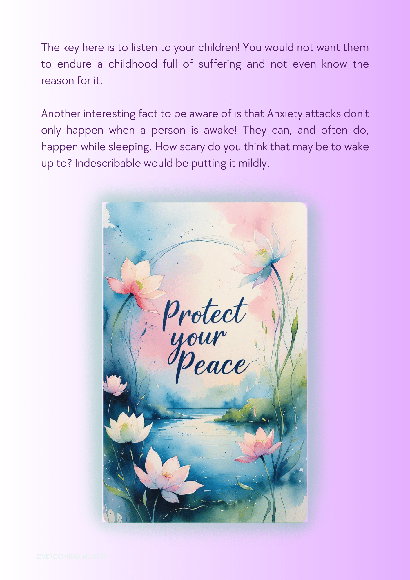 Understanding anxiety reflection pages, Breathing & calming exercises, CBT-inspired thought record pages, Trigger awareness journal, Coping toolkit & affirmations, Instant PDF download, workbook