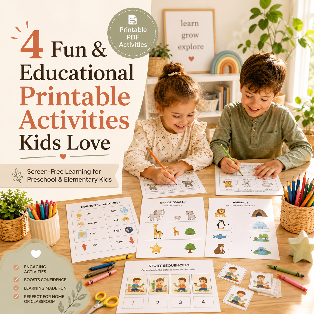4 Fun & Educational Printable Activities Kids Actually Enjoy