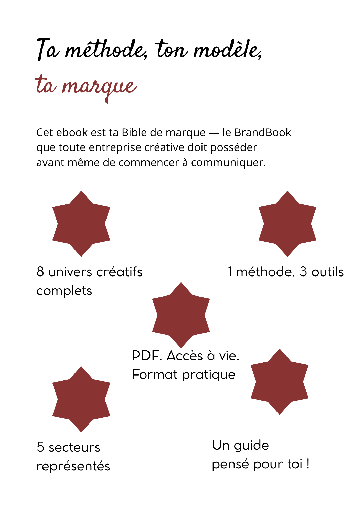 méthode, modèle et marque, étoiles