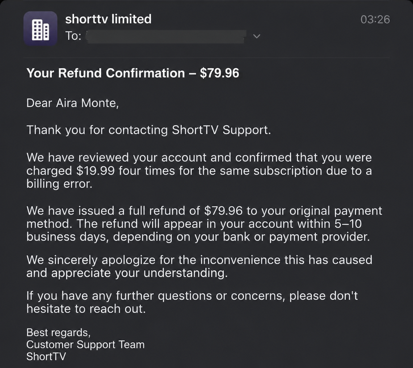 how to cancel shortmax subscription