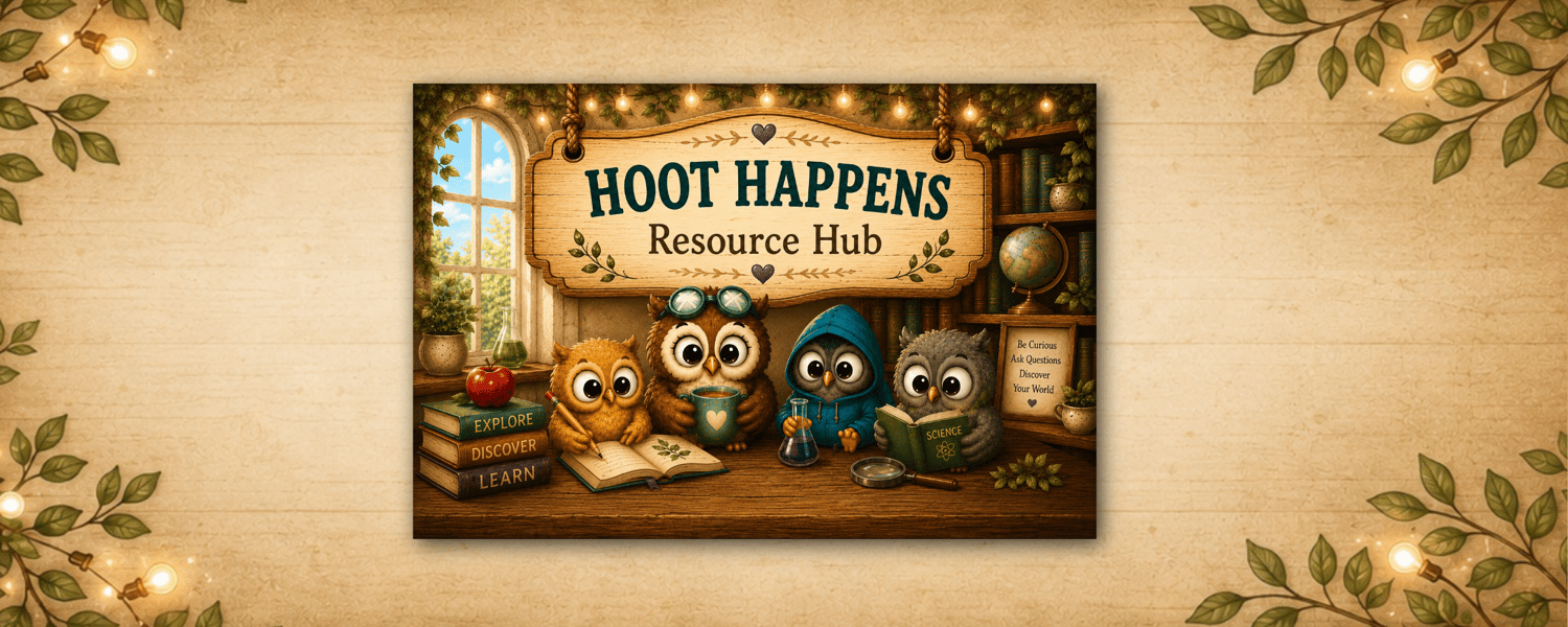 Hoot Happens Science Resource Hub for all teacher resource products