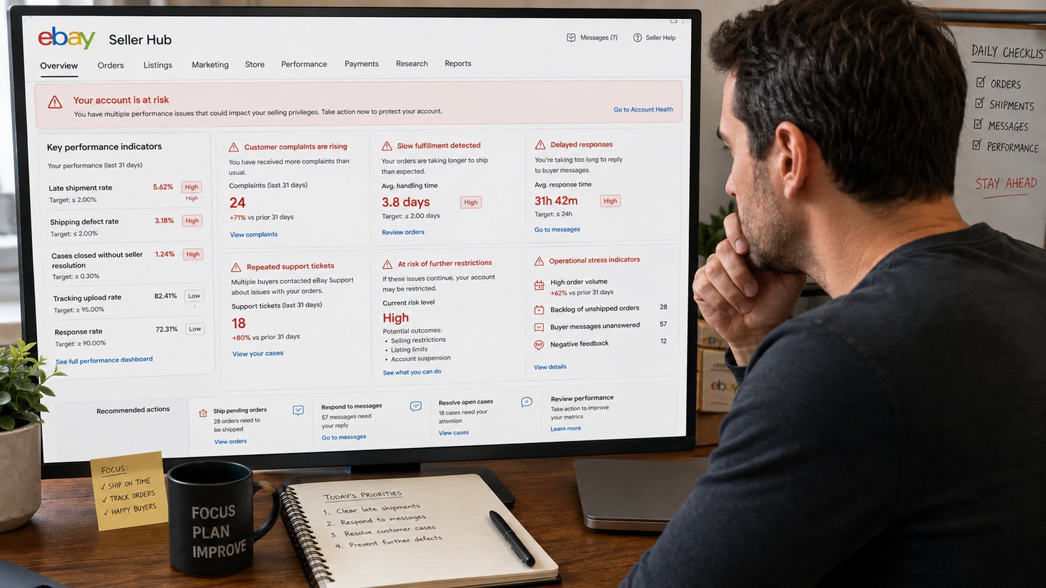 customer complaint operational warning signs showing slower fulfillment delayed responses repeated support tickets and operational stress indicators in ecommerce
