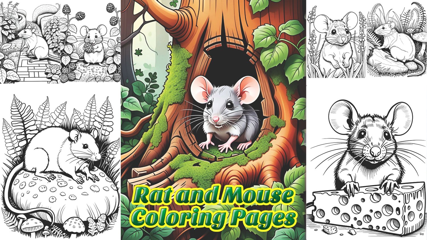 Rat and Mouse Coloring Pages