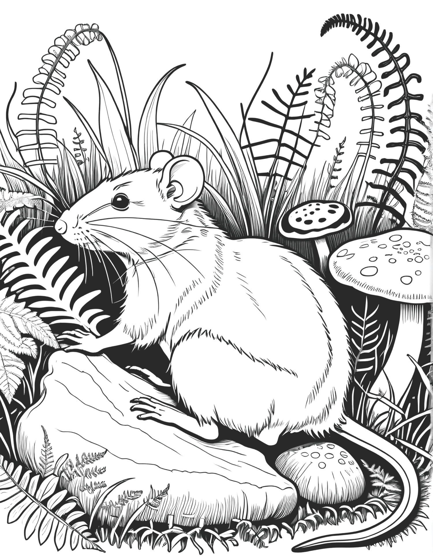 Rat and Mouse Coloring Pages