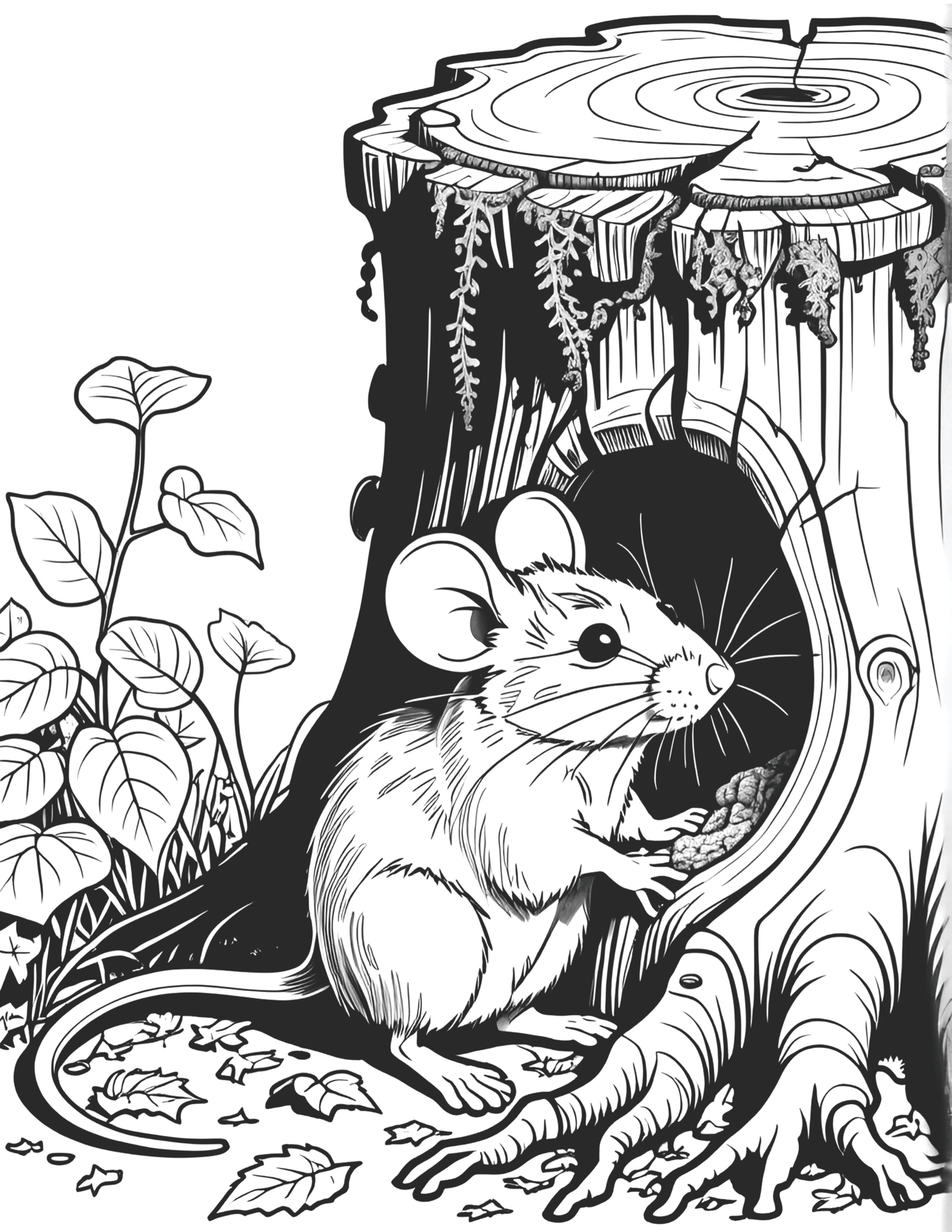 Rat and Mouse Coloring Pages