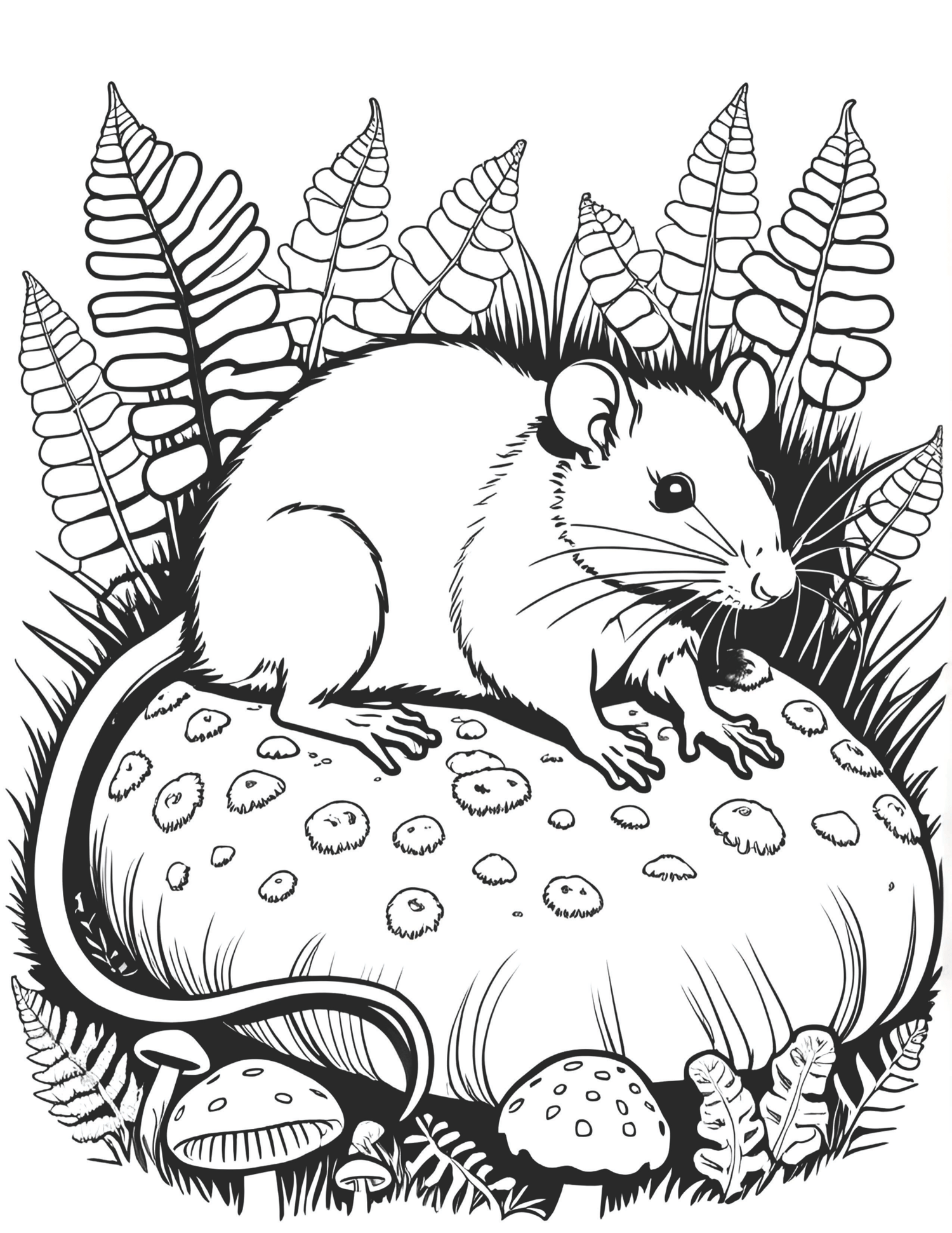 Rat and Mouse Coloring Pages