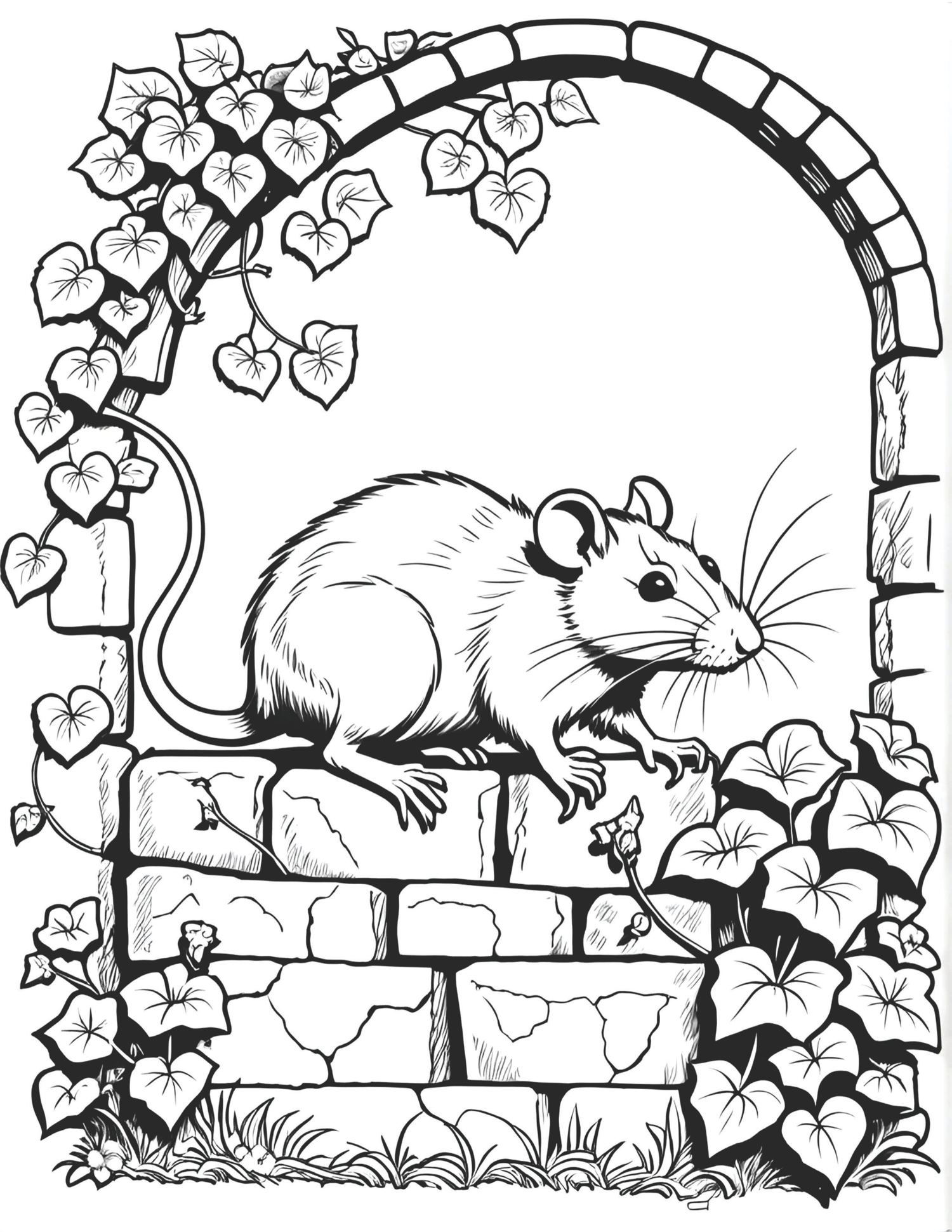 Rat and Mouse Coloring Pages