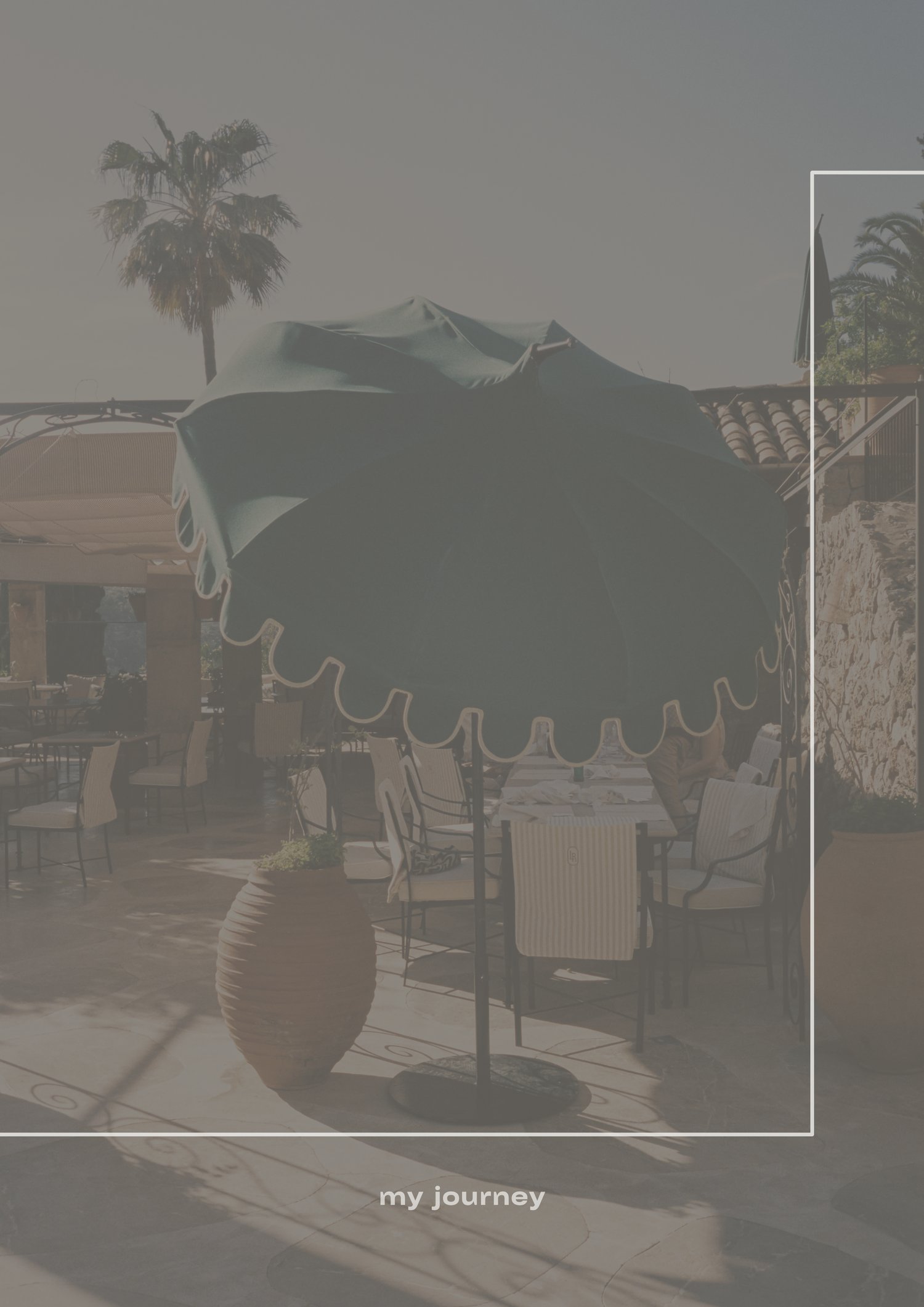 Palma de Mallorca aesthetic travel journal closing page. Features minimalist Mediterranean outdoor design and modern slow travel photography by My Journey. Available for instant digital download. Završna stranica i odjava vizuelnog dnevnika za Palmu de Ma