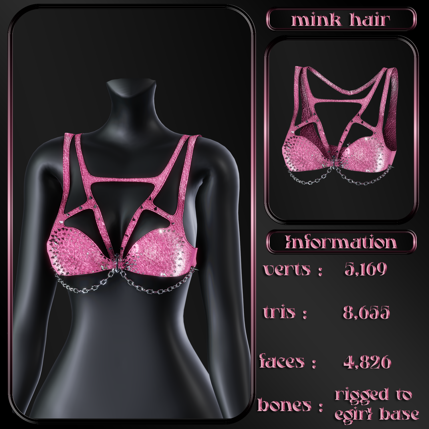 spiked bra