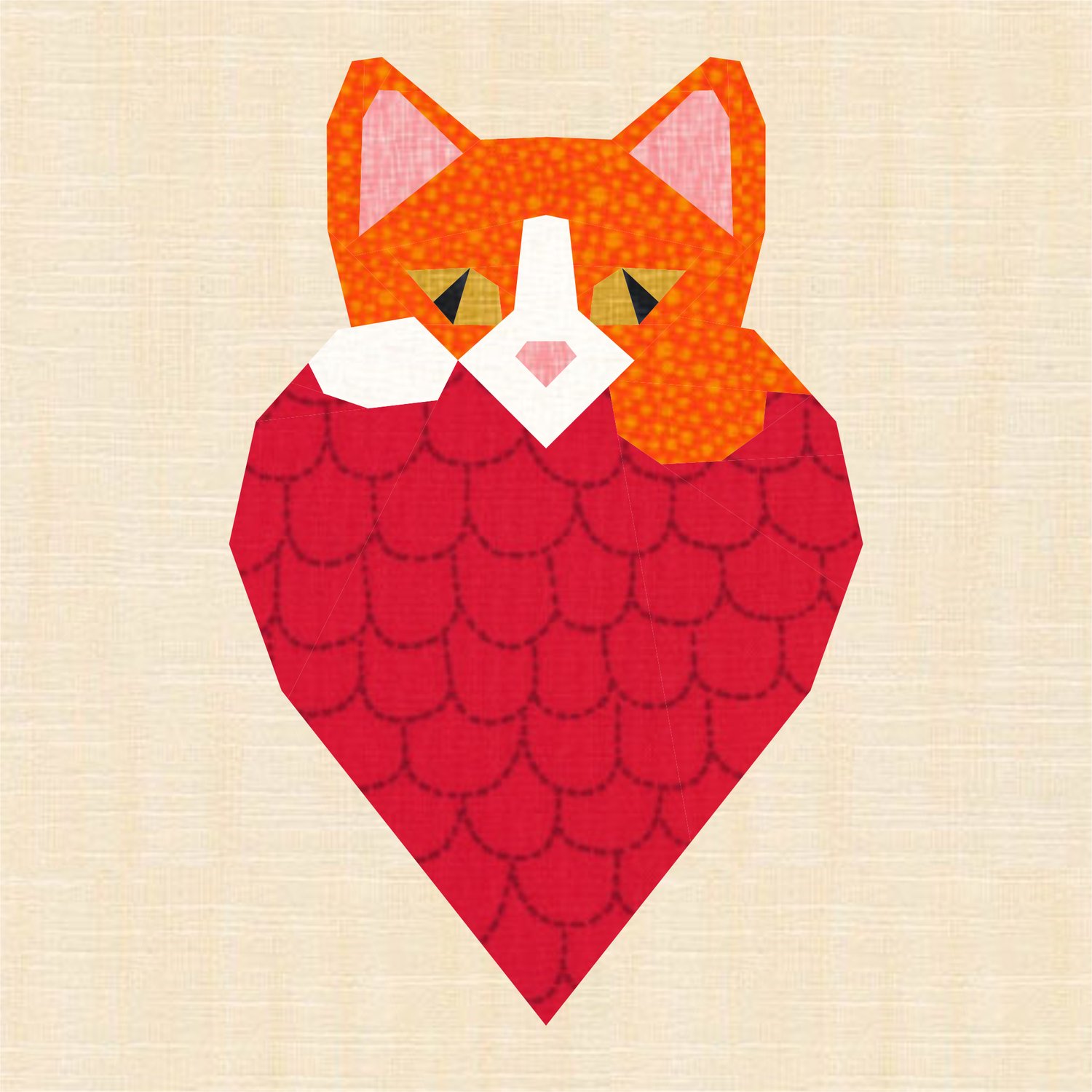 I love cats foundation paper piecing pattern quilt block
