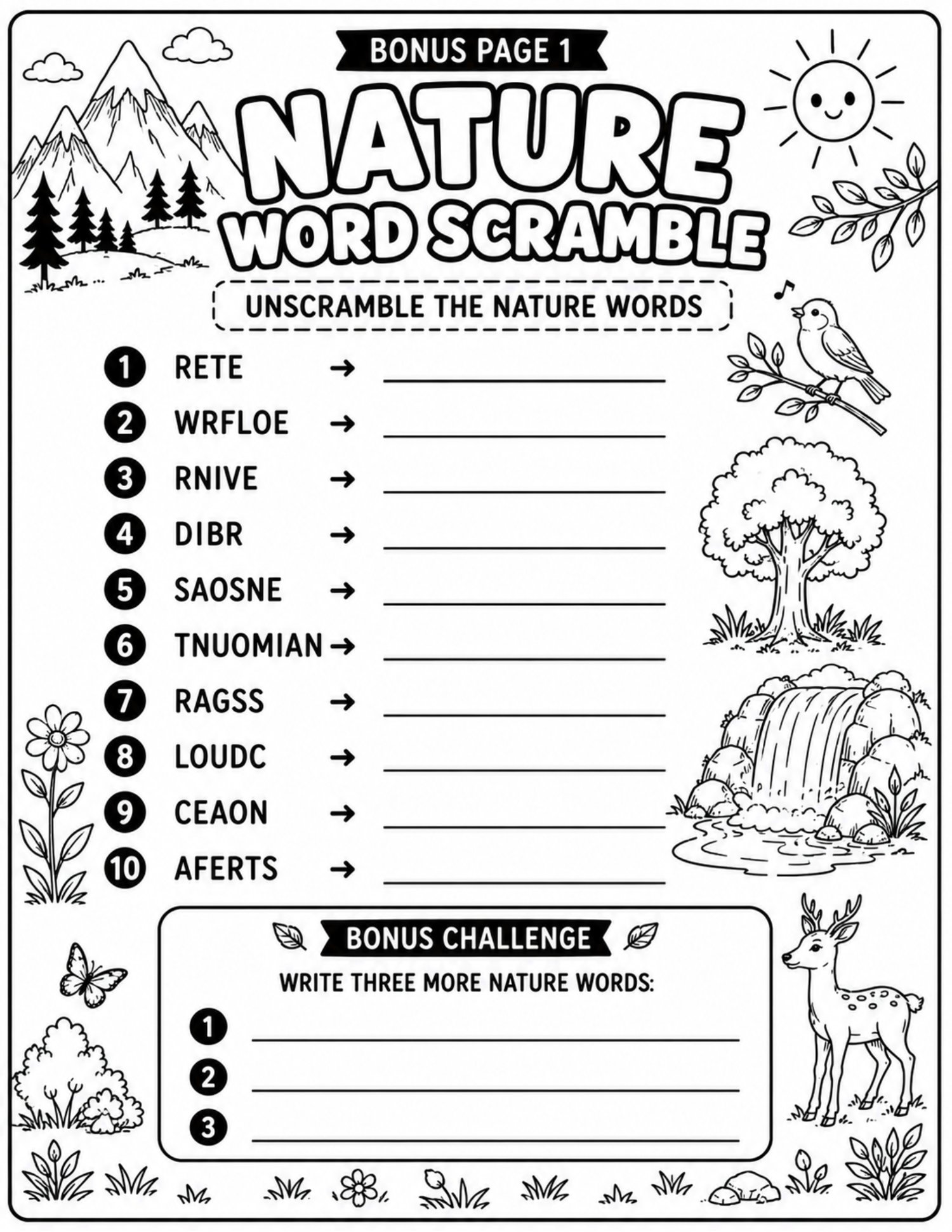 **Word Search Book for Grades 4–5 with fun educational puzzles and bonus activities for kids ages 9–11.**
