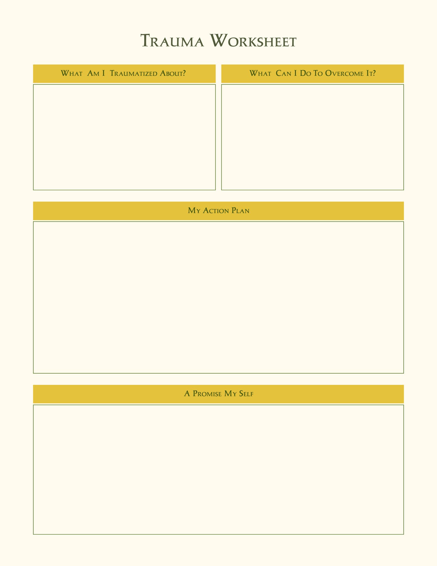 Trauma-informed reflection pages, Safety & grounding exercises, Emotion identification tools, Self-compassion & inner child work, Coping & resilience building pages, Instant PDF download