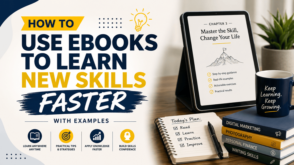 a guide on how you can use eBooks to learn new skills faster
