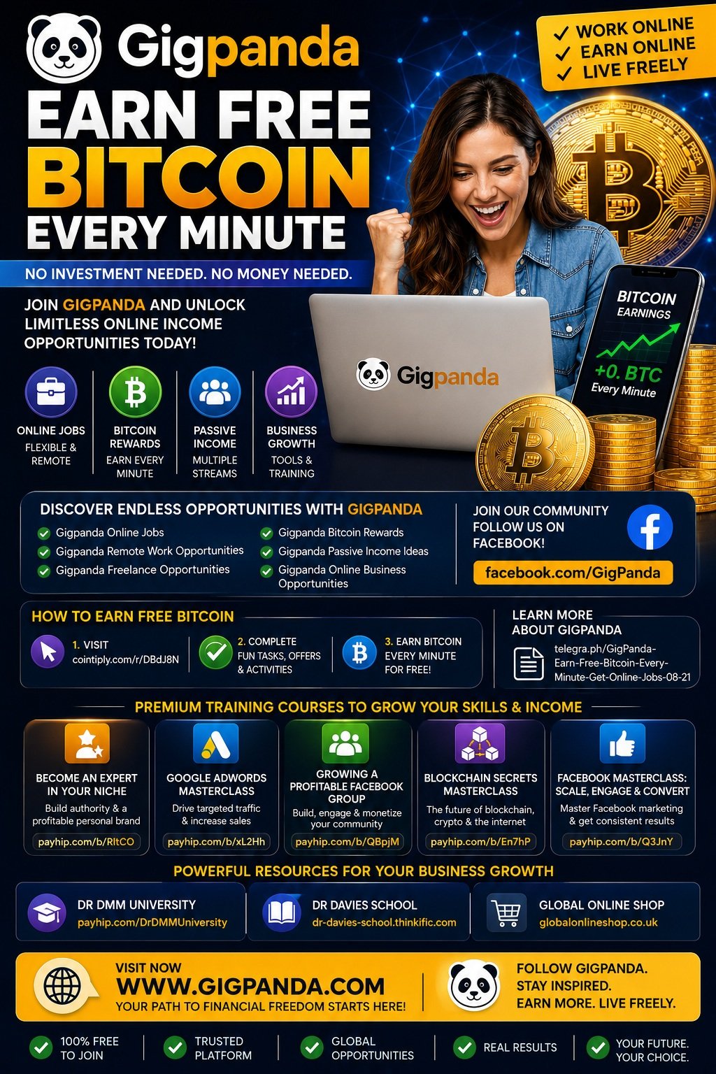 If you're looking for Gigpanda Online Jobs, Gigpanda Bitcoin Rewards, Gigpanda Remote Jobs, Gigpanda Work From Home Opportunities, or Gigpanda Online Business Opportunities, there has never been a better time to get started.