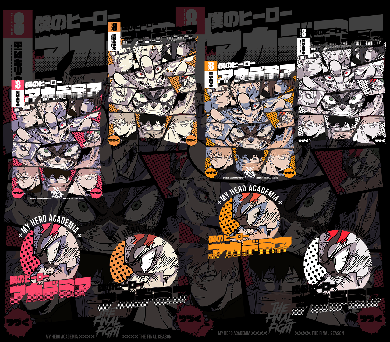 DESIGN ANIME my hero academia MHA THE FINAL