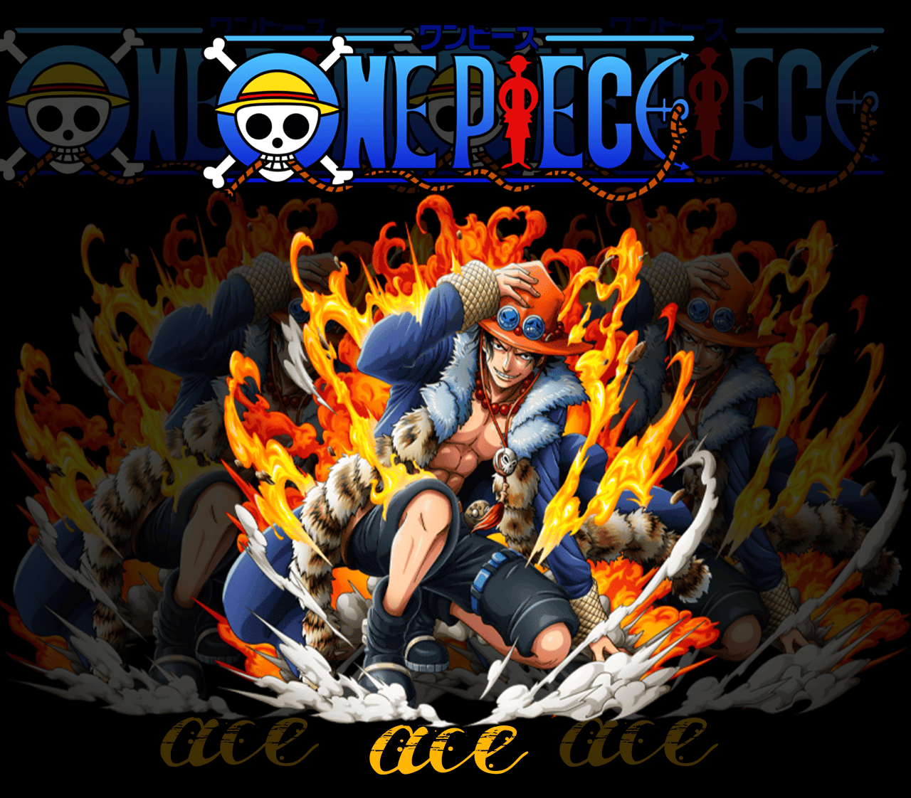 DESIGN ANIME Ace- /one piece