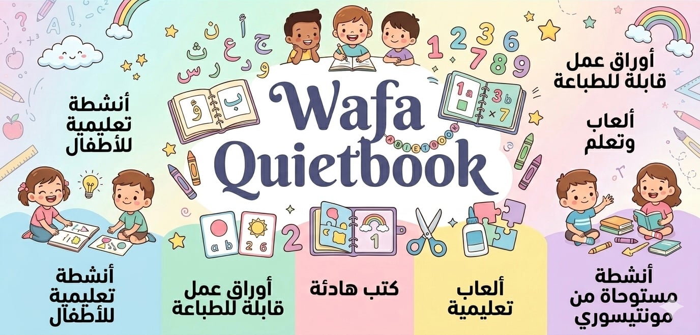 🎨Wafa Quietbook لعب هادف…وطفل مبدع