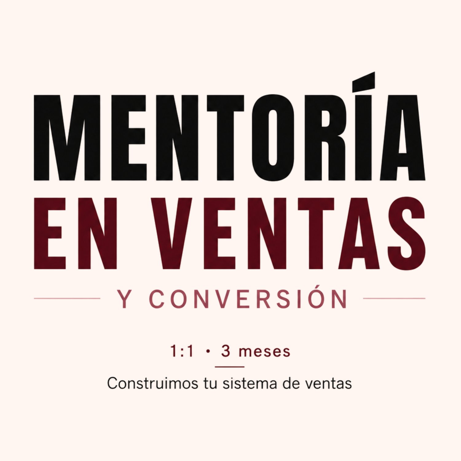 3 meses de acompañamiento personalizado: diagnóstico, estrategia, scripts de cierre y entrenamiento de tu equipo. No te doy tareas. Te doy un sistema.