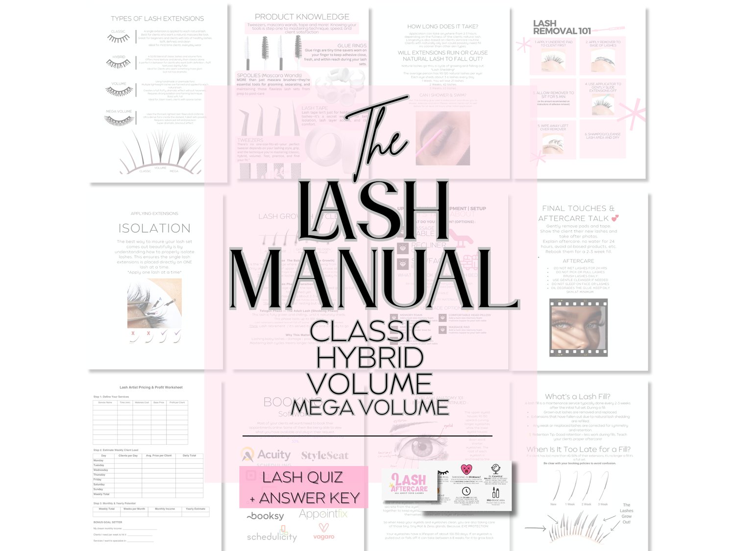 Editable Lash Training Manual PDF Template - Payhip