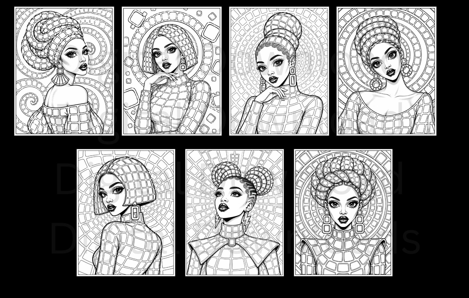 Mixed Pattern Portrait Bundle - Payhip
