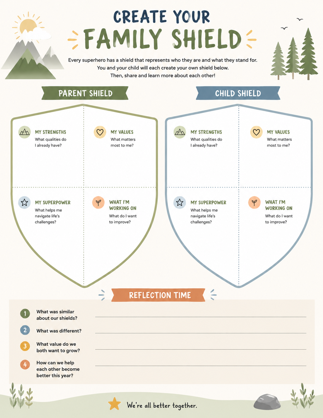 Create Your Family Shield