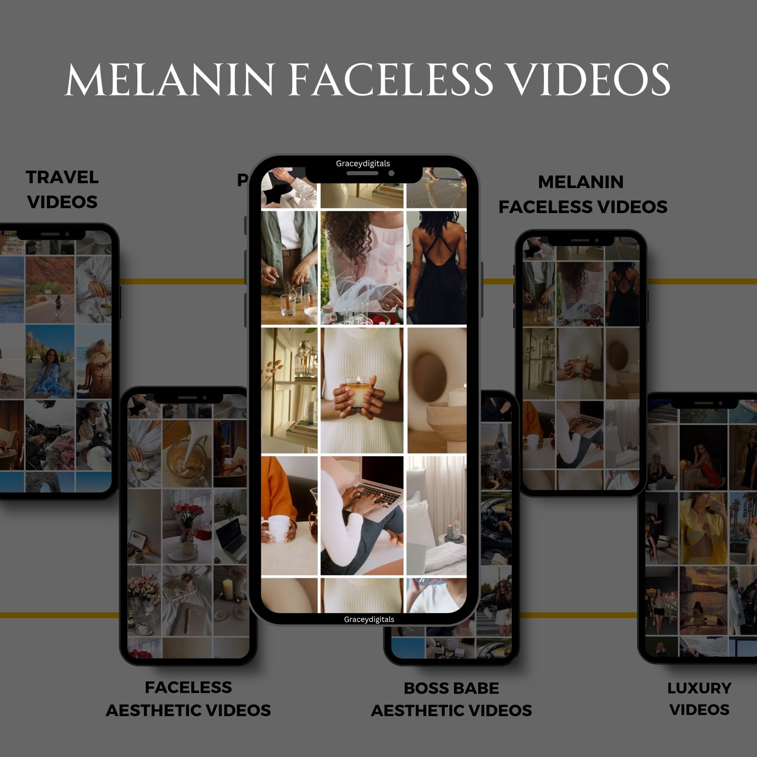 1400+ Melanin Faceless Videos