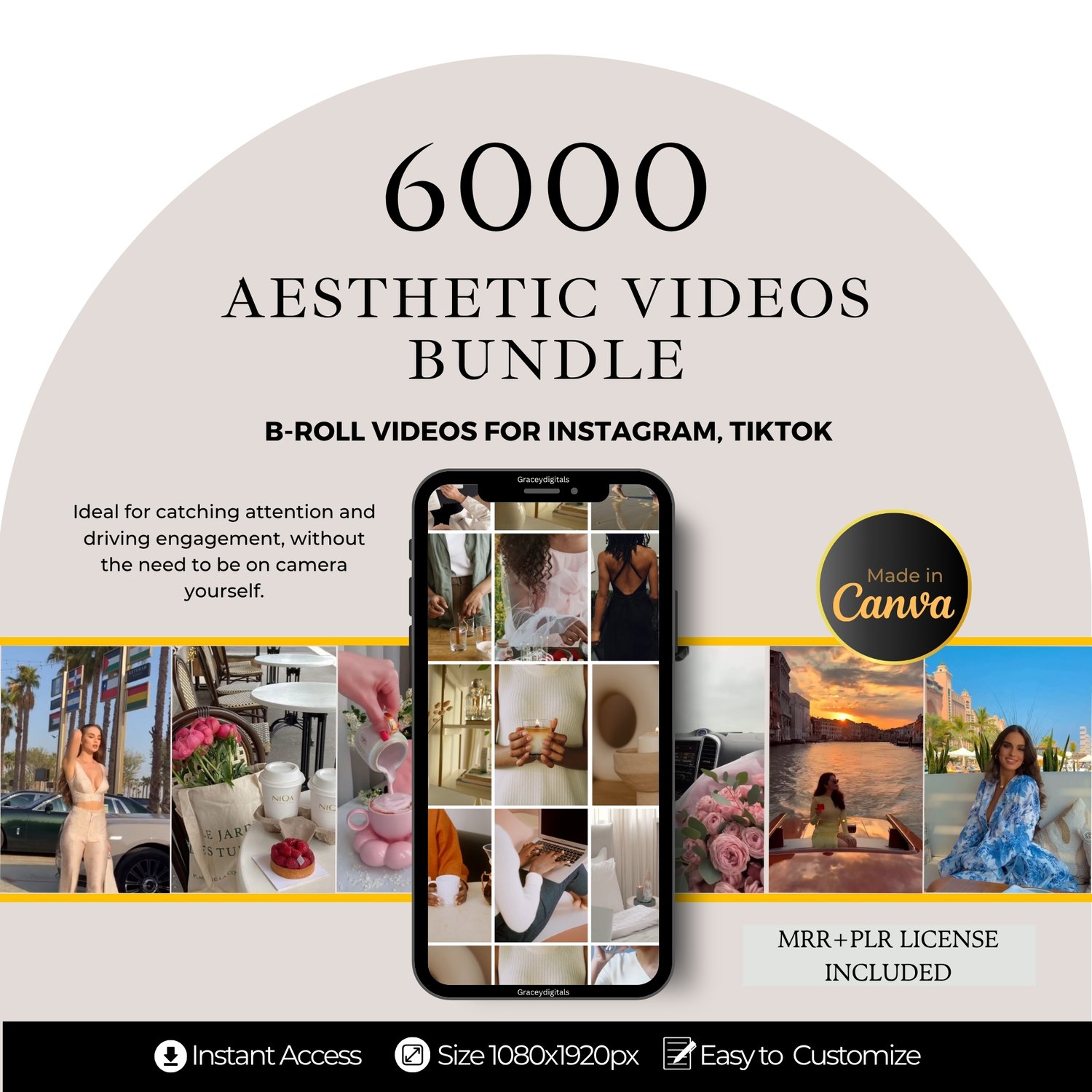 6000 Aesthetic Reels Videos Bundle