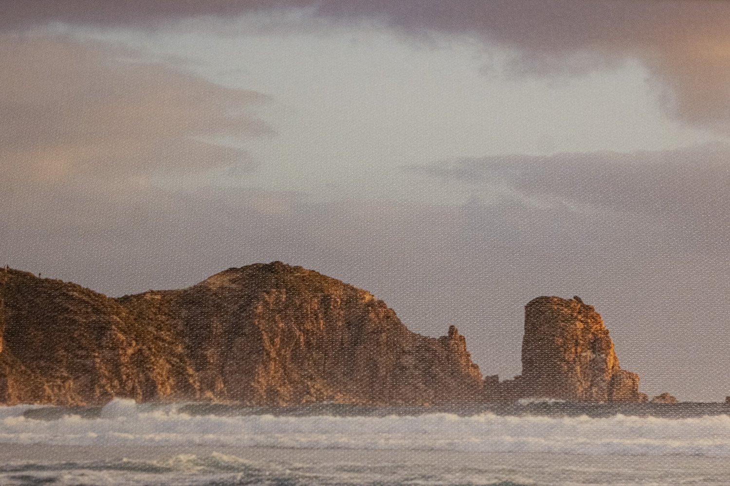Cape Woolamai canvas print close up detail