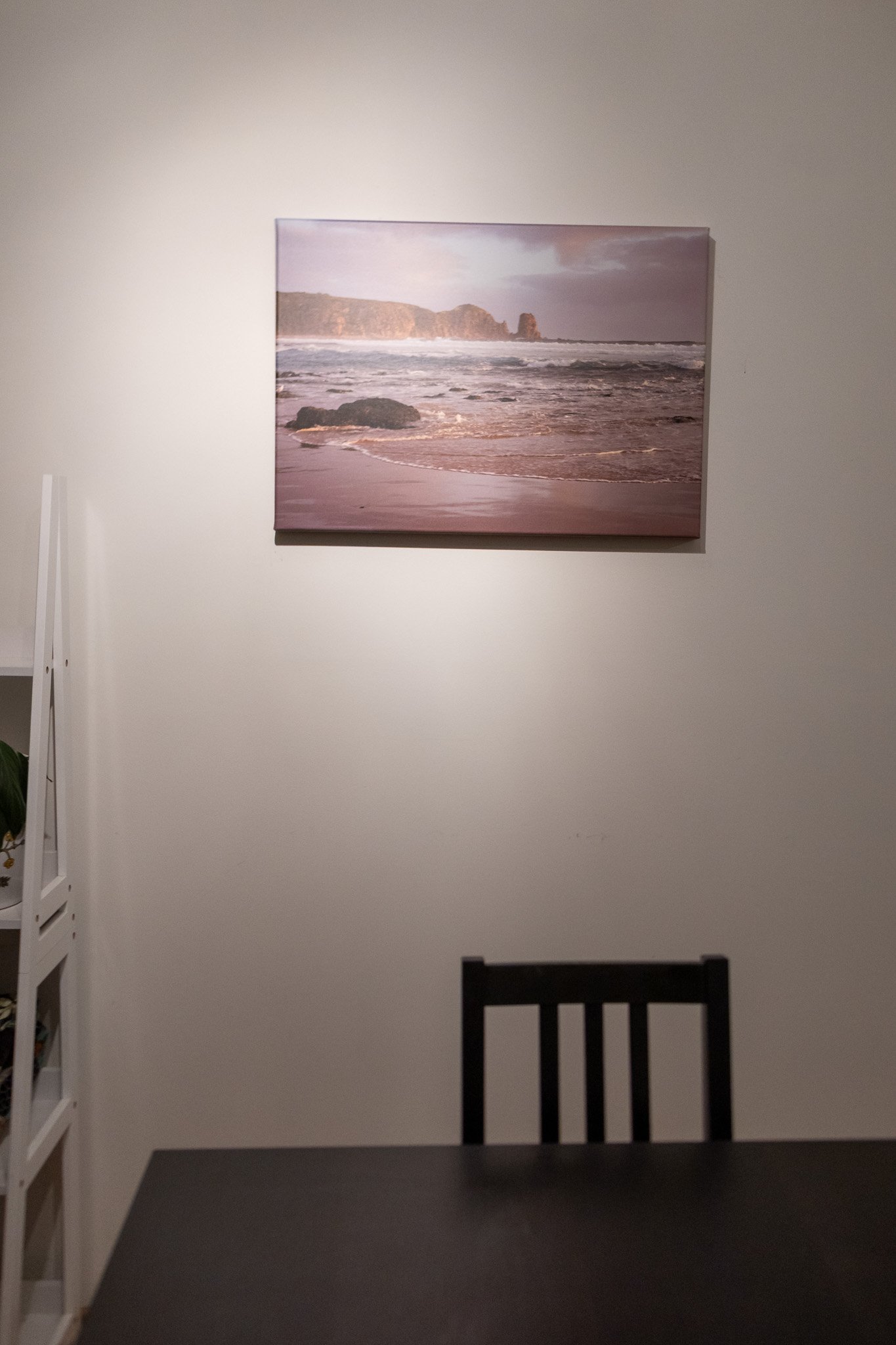 Cape Woolamai canvas print displayed on wall