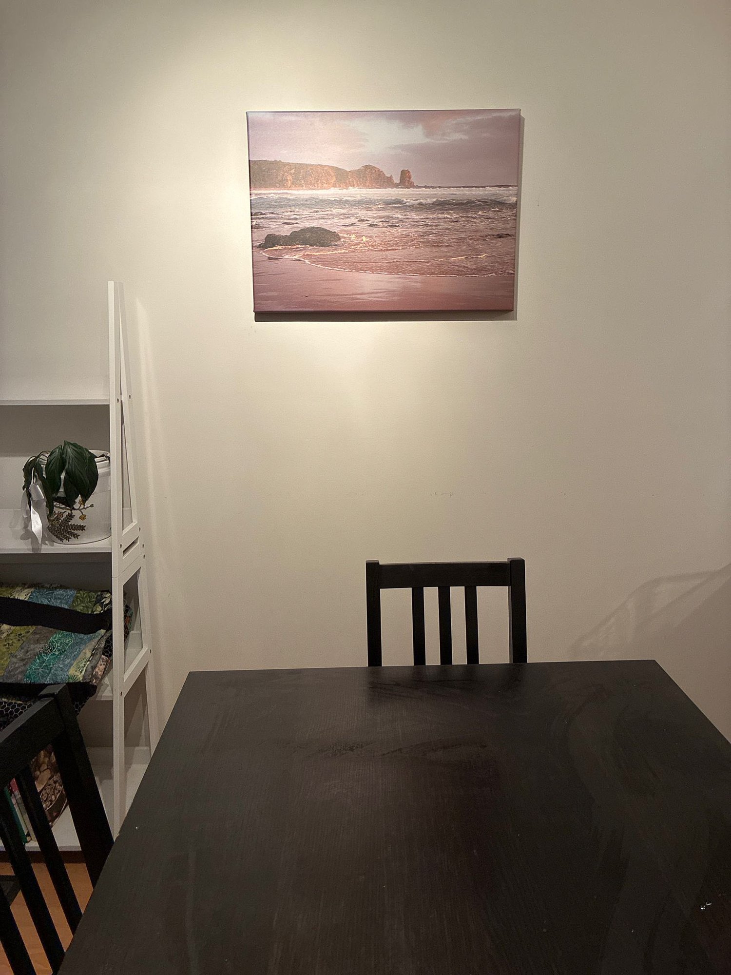 Cape Woolamai canvas print displayed on wall