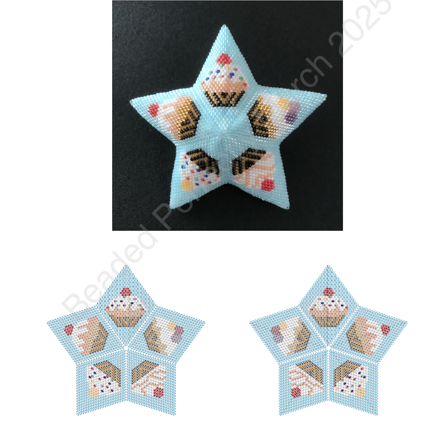 peyote 3D star