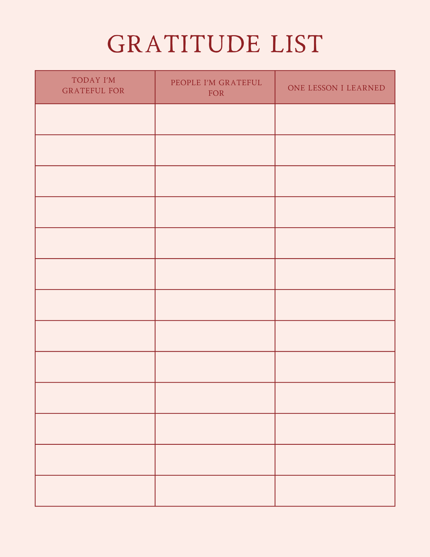 A minimalist, aesthetic planner layout displaying the "Mindfulness Journal," "Gratitude List," and "Positive Self-Talk" worksheets from the 2026 Personal Growth Planner — Daily Habits, Goals & Reflection Pages for a Better You  Printable PDF  Instant Down